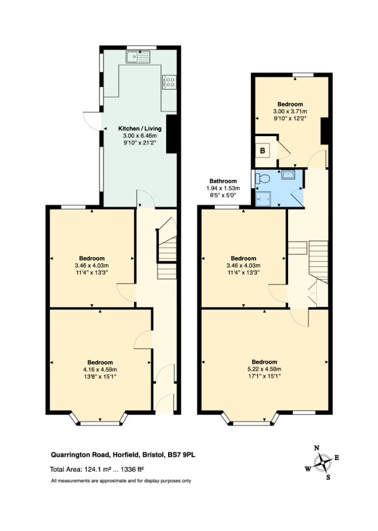 Floorplan for Quarrington Road, Bristol